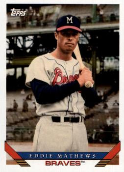 #255 Eddie Mathews - Milwaukee Braves - 2019 Topps Archives Baseball
