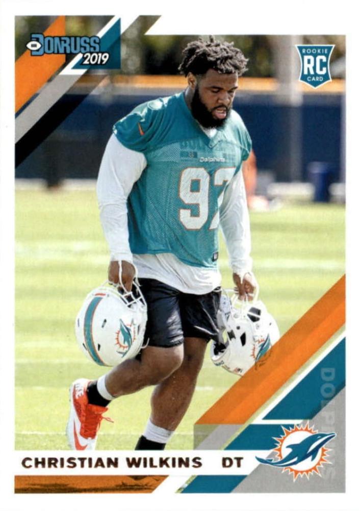 #255 Christian Wilkins - Miami Dolphins - 2019 Donruss Football