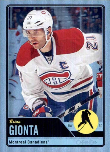 #255 Brian Gionta - Montreal Canadiens - 2012-13 O-Pee-Chee - Rainbow Hockey