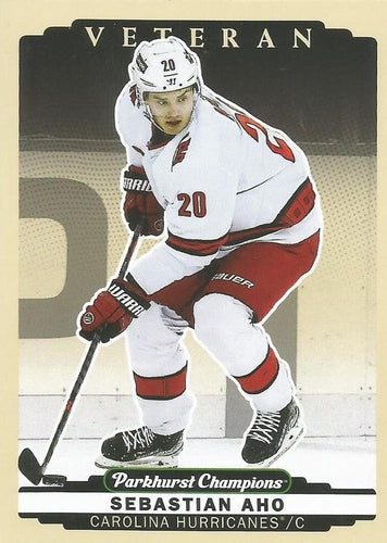 #255 Sebastian Aho - Carolina Hurricanes - 2022-23 Parkhurst Champions Hockey