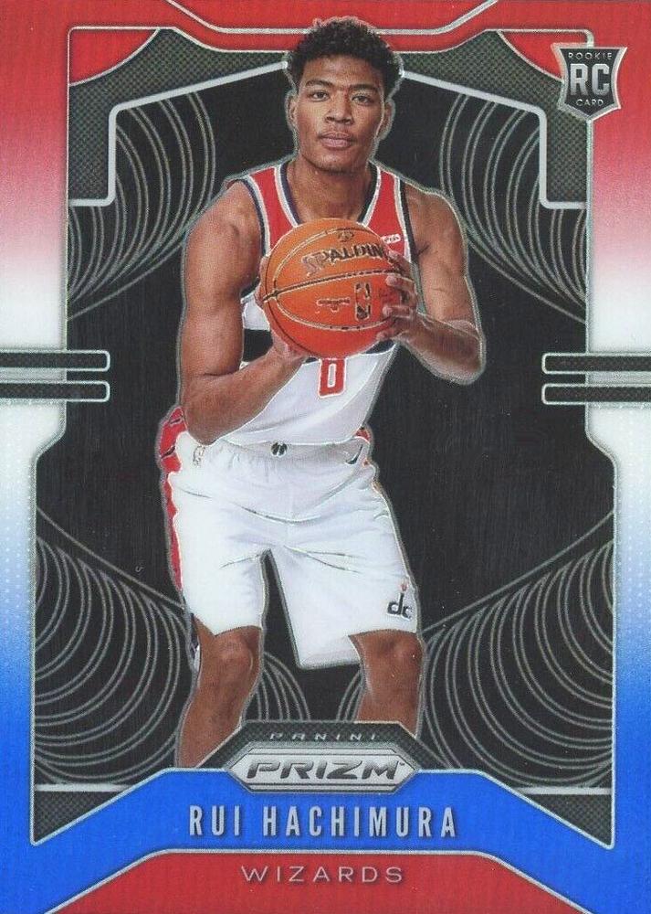 #255 Rui Hachimura - Washington Wizards - 2019-20 Panini Prizm - Prizms Red White and Blue Basketball