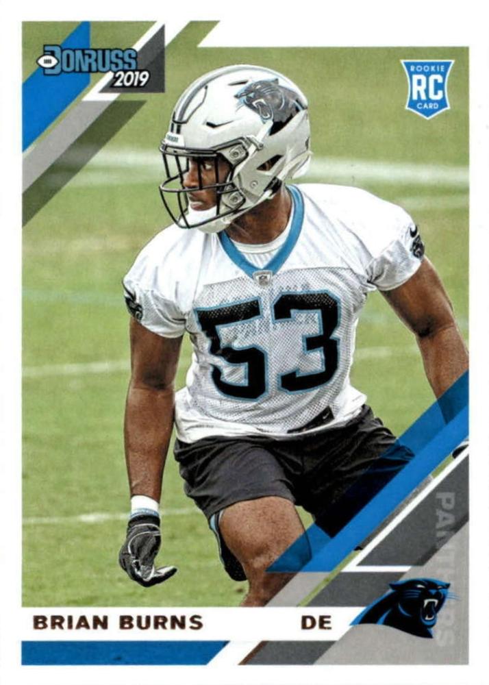 #256 Brian Burns - Carolina Panthers - 2019 Donruss Football
