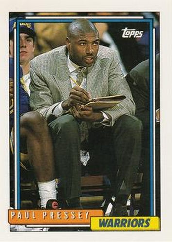 #256 Paul Pressey - Golden State Warriors - 1992-93 Topps Basketball