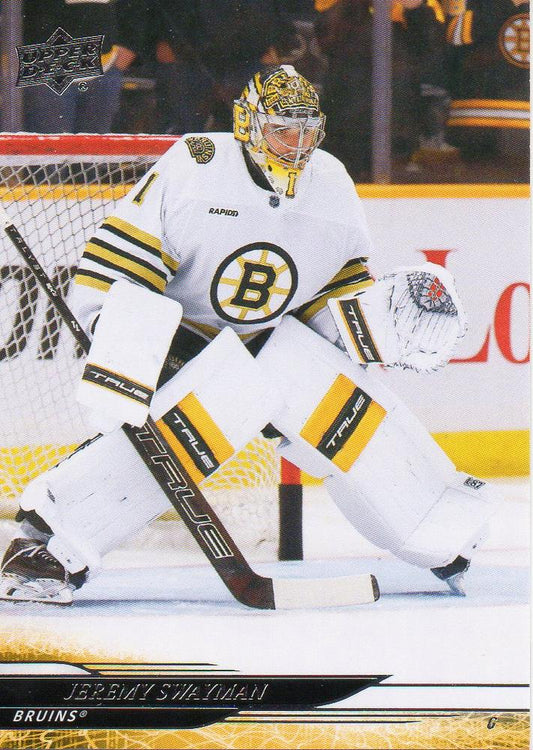 #256 Jeremy Swayman - Boston Bruins - 2024-25 Upper Deck Hockey
