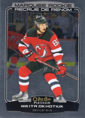 #256 Nikita Okhotiuk - New Jersey Devils - 2022-23 O-Pee-Chee Platinum Hockey
