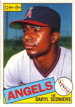#256 Daryl Sconiers - California Angels - 1985 O-Pee-Chee Baseball