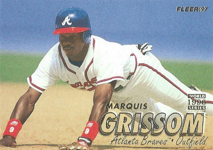 #256 Marquis Grissom - Atlanta Braves - 1997 Fleer Baseball