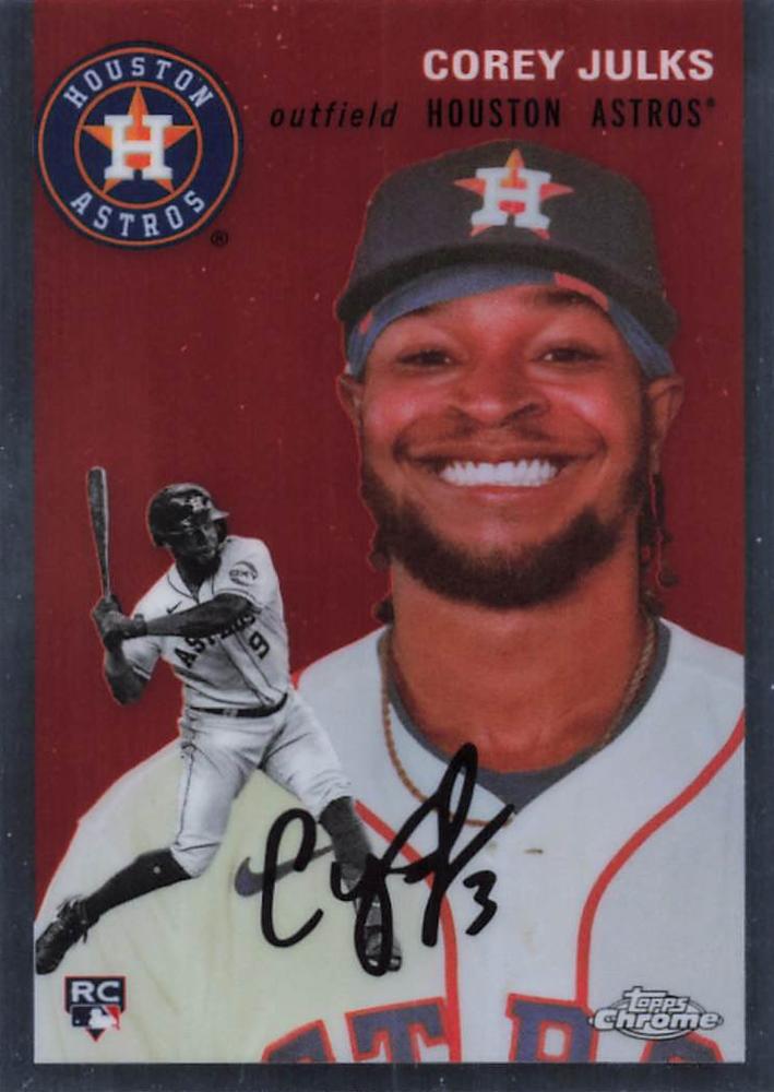 #256 Corey Julks - Houston Astros - 2023 Topps Chrome Platinum Anniversary Baseball