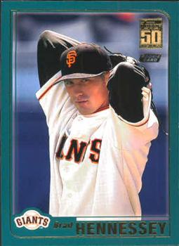 #T256 Brad Hennessey - San Francisco Giants - 2001 Topps Traded & Rookies Baseball