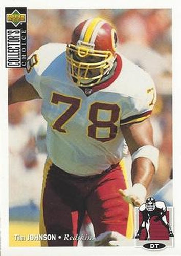 #256 Tim Johnson - Washington Redskins - 1994 Collector's Choice Football