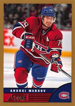 #256 Andrei Markov - Montreal Canadiens - 2013-14 Score - Gold Hockey
