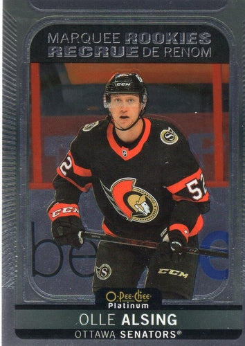 #256 Olle Alsing - Ottawa Senators - 2021-22 O-Pee-Chee Platinum Hockey