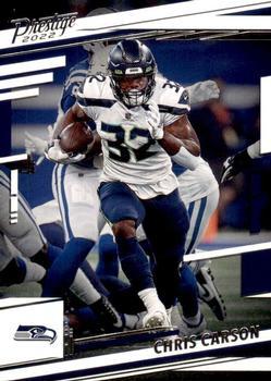 #256 Chris Carson - Seattle Seahawks - 2022 Panini Prestige Football