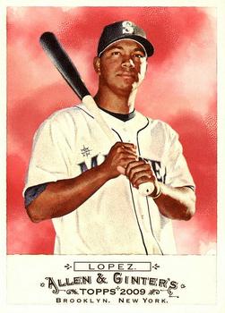 #256 Jose Lopez - Seattle Mariners - 2009 Topps Allen & Ginter Baseball