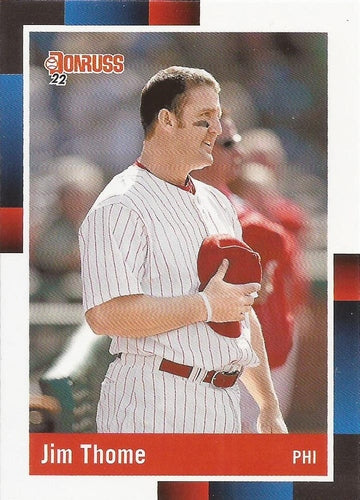 #256b Jim Thome - Philadelphia Phillies - 2022 Donruss Baseball