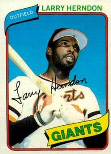 #257 Larry Herndon - San Francisco Giants - 1980 Topps Baseball