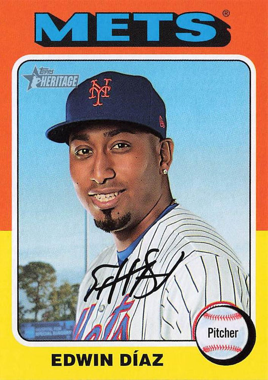 #257 Edwin Díaz - New York Mets - 2024 Topps Heritage Baseball