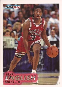 #257 Jo Jo English - Chicago Bulls - 1993-94 Fleer Basketball