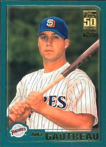 #T257 Jake Gautreau - San Diego Padres - 2001 Topps Traded & Rookies Baseball