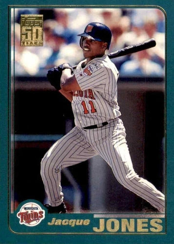 #257 Jacque Jones - Minnesota Twins - 2001 Topps Baseball