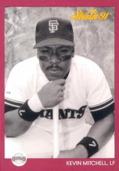 #257 Kevin Mitchell - San Francisco Giants - 1991 Studio Baseball