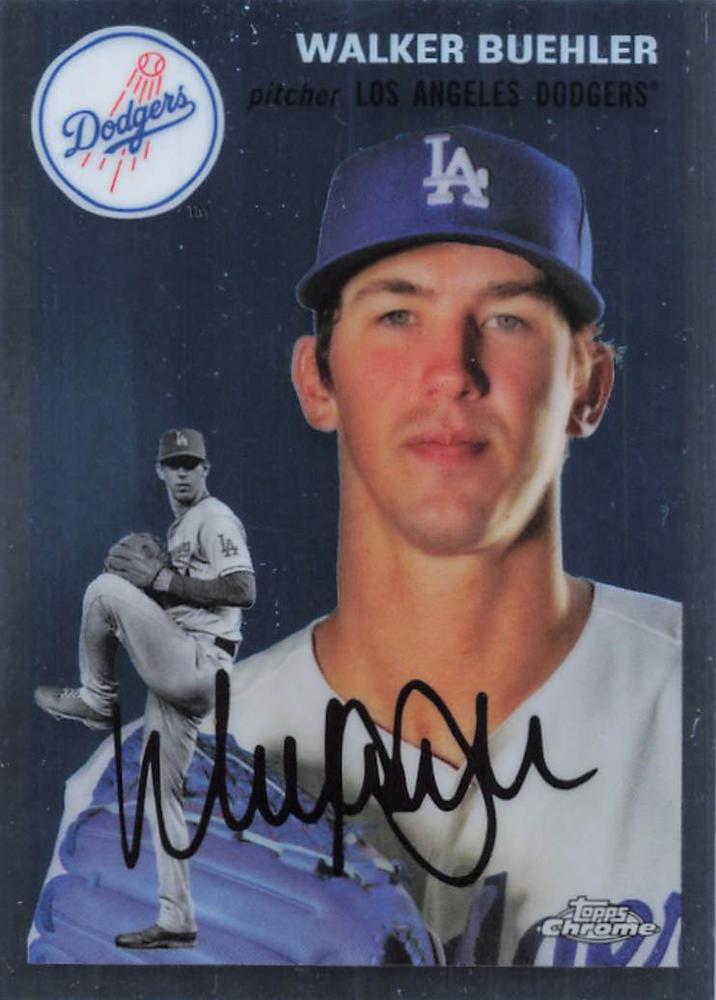 #257 Walker Buehler - Los Angeles Dodgers - 2023 Topps Chrome Platinum Anniversary Baseball