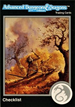 #257 Checklist 6 - 218-257 - 1991 TSR Advanced Dungeons & Dragons - Silver