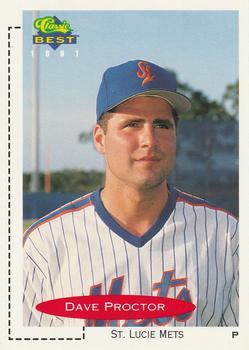#257 Dave Proctor - St. Lucie Mets - 1991 Classic Best Baseball