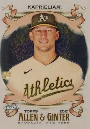 #257 James Kaprielian - Oakland Athletics - 2021 Topps Allen & Ginter Chrome Baseball