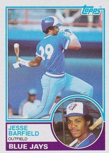 #257 Jesse Barfield - Toronto Blue Jays - 1983 Topps Baseball