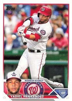 #257 Yadiel Hernandez - Washington Nationals - 2023 Topps Baseball