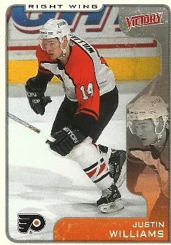 #257 Justin Williams - Philadelphia Flyers - 2001-02 Upper Deck Victory Hockey