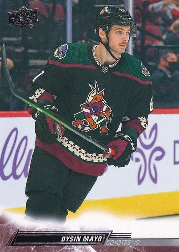 #258 Dysin Mayo - Arizona Coyotes - 2022-23 Upper Deck Hockey