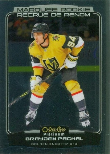 #258 Brayden Pachal - Vegas Golden Knights - 2022-23 O-Pee-Chee Platinum Hockey
