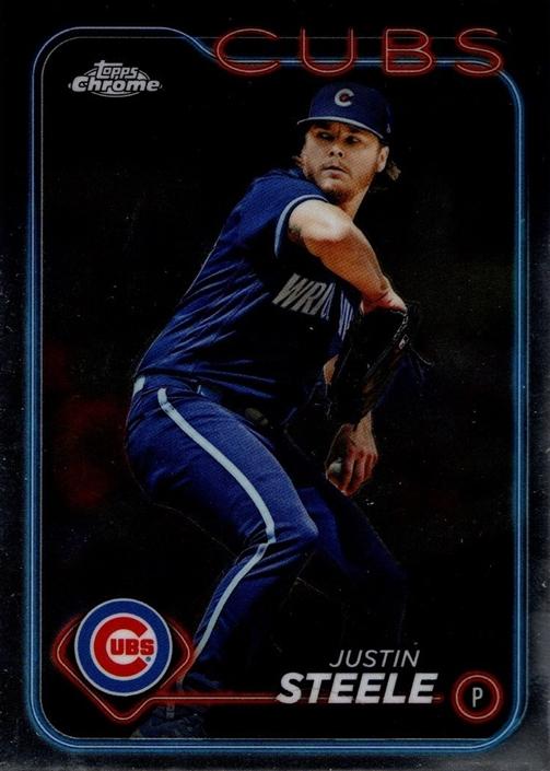 #258 Justin Steele - Chicago Cubs - 2024 Topps Chrome Baseball