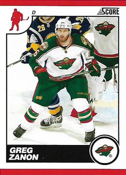 #258 Greg Zanon - Minnesota Wild - 2010-11 Score Hockey