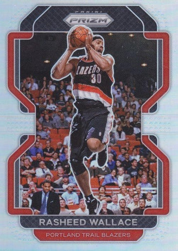 #258 Rasheed Wallace - Portland Trail Blazers - 2021-22 Panini Prizm - Silver Basketball