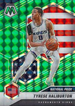 #258 Tyrese Haliburton - Sacramento Kings - 2020-21 Panini Mosaic - Mosaic Green Basketball