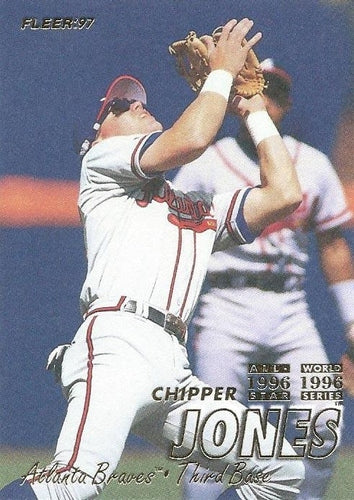 #258 Chipper Jones - Atlanta Braves - 1997 Fleer Baseball