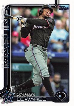 #258 Xavier Edwards - Miami Marlins - 2025 Topps Baseball