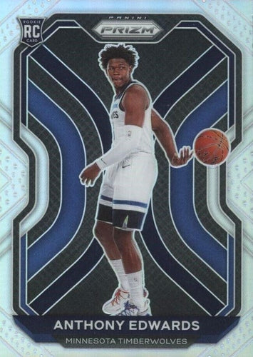 #258 Anthony Edwards - Minnesota Timberwolves - 2020-21 Panini Prizm - Silver Prizms Basketball