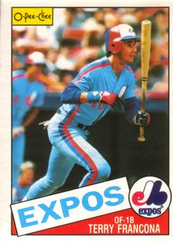 #258 Terry Francona - Montreal Expos - 1985 O-Pee-Chee Baseball