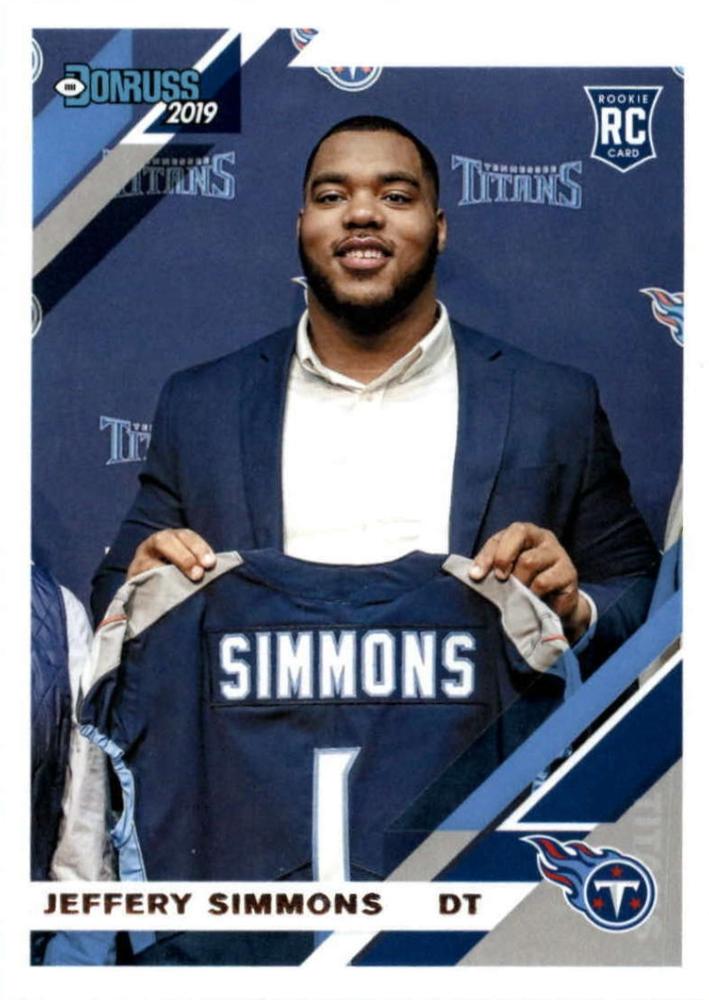 #258 Jeffery Simmons - Tennessee Titans - 2019 Donruss Football