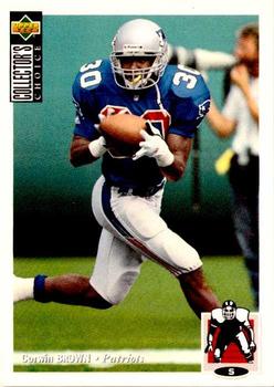 #258 Corwin Brown - New England Patriots - 1994 Collector's Choice Football