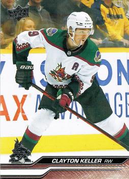 #258 Clayton Keller - Arizona Coyotes - 2023-24 Upper Deck Hockey