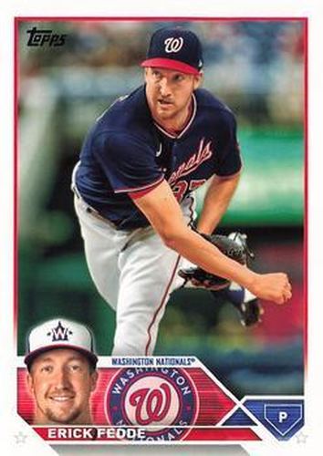 #258 Erick Fedde - Washington Nationals - 2023 Topps Baseball