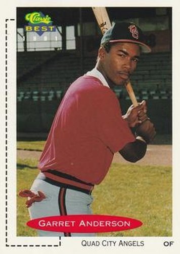 #258 Garret Anderson - Quad City Angels - 1991 Classic Best Baseball
