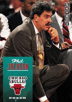 #258 Phil Jackson - Chicago Bulls - 1992-93 SkyBox Basketball