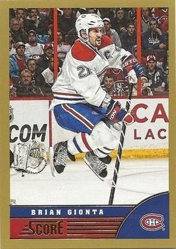 #258 Brian Gionta - Montreal Canadiens - 2013-14 Score - Gold Hockey