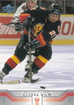 #258 Clarke Wilm - Calgary Flames - 2001-02 Upper Deck Hockey